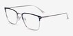Coach HC5149T Navy Silver TitaniumEyeglass Frames from EyeBuyDirect, Angle View
