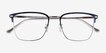 Coach HC5149T Navy Silver TitaniumEyeglass Frames from EyeBuyDirect, Closed View