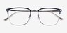 Coach HC5149T Navy Silver TitaniumEyeglass Frames from EyeBuyDirect, Closed View