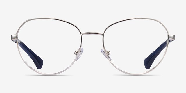 Ralph RA6054 Gunmetal Blue MetalEyeglass Frames from EyeBuyDirect, Front View