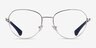 Ralph RA6054 Gunmetal Blue MetalEyeglass Frames from EyeBuyDirect, Front View