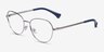 Ralph RA6054 Gunmetal Blue MetalEyeglass Frames from EyeBuyDirect, Angle View