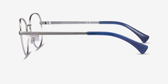 Ralph RA6054 Gunmetal Blue MetalEyeglass Frames from EyeBuyDirect, Side View