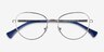 Ralph RA6054 Gunmetal Blue MetalEyeglass Frames from EyeBuyDirect, Closed View