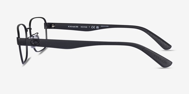 Coach HC5122 Satin Black MetalEyeglass Frames from EyeBuyDirect, Side View