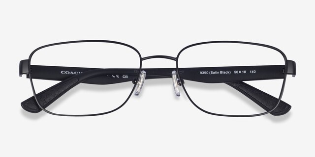 Coach HC5122 Satin Black MetalEyeglass Frames from EyeBuyDirect, Closed View