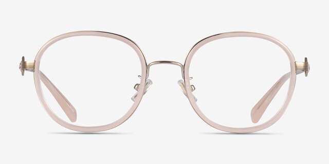 Coach HC5129 Shiny Rose Gold AcetateEyeglass Frames from EyeBuyDirect, Front View