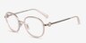 Coach HC5129 Shiny Rose Gold AcetateEyeglass Frames from EyeBuyDirect, Angle View