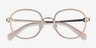Coach HC5129 Shiny Rose Gold AcetateEyeglass Frames from EyeBuyDirect, Closed View