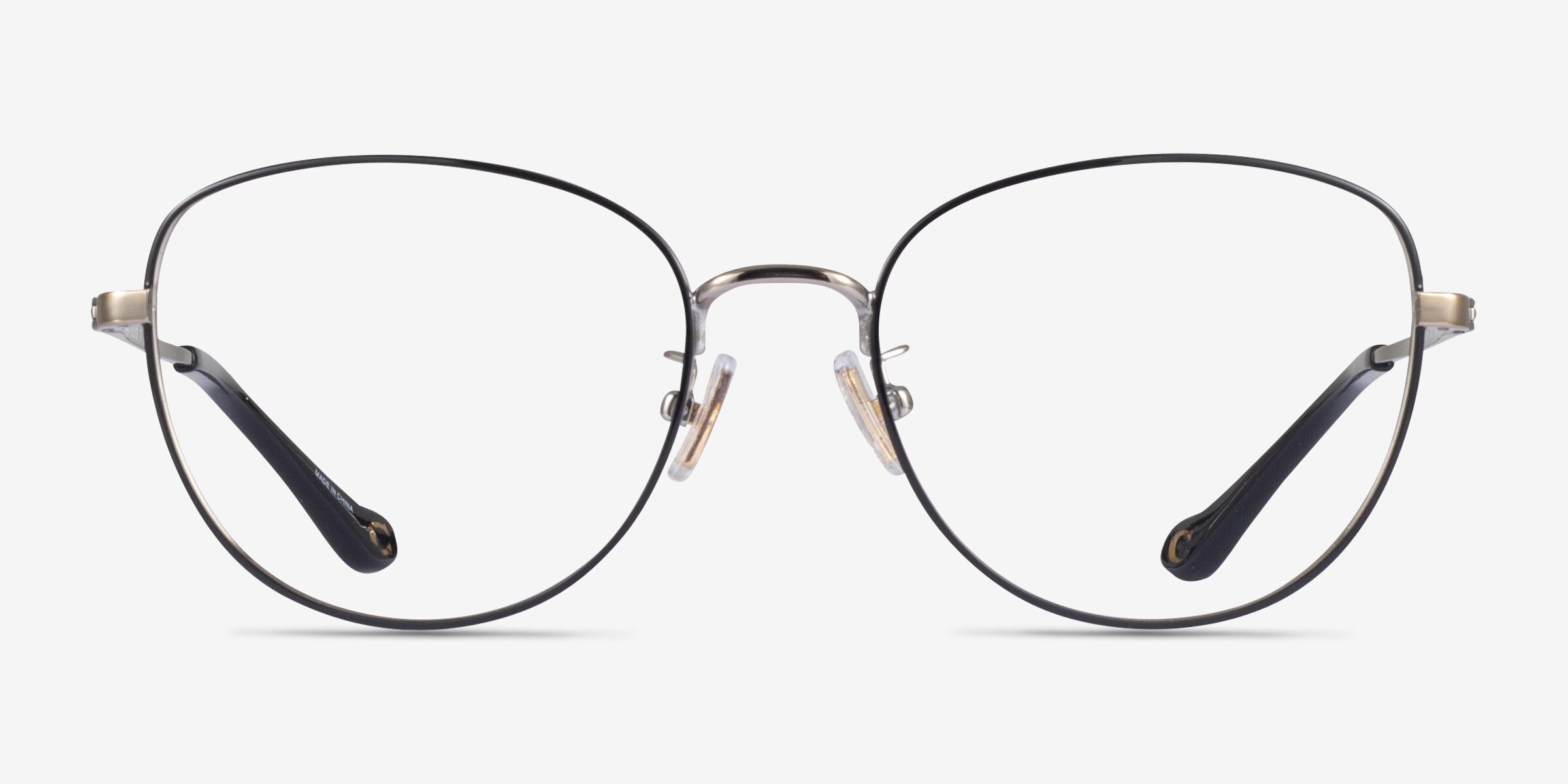 Coach HC5137 - Cat Eye Shiny Rose Gold Frame Glasses For 