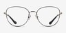 Coach HC5137 Black Gold MetalEyeglass Frames from EyeBuyDirect, Front View