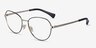 Ralph RA6054 Black MetalEyeglass Frames from EyeBuyDirect, Angle View
