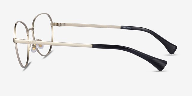 Ralph RA6054 Black MetalEyeglass Frames from EyeBuyDirect, Side View