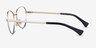Ralph RA6054 Black MetalEyeglass Frames from EyeBuyDirect, Side View