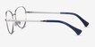 Ralph RA6054 Silver MetalEyeglass Frames from EyeBuyDirect, Side View
