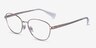 Ralph RA6057 Gold MetalEyeglass Frames from EyeBuyDirect, Angle View
