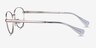 Ralph RA6057 Gold MetalEyeglass Frames from EyeBuyDirect, Side View