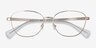 Ralph RA6057 Gold MetalEyeglass Frames from EyeBuyDirect, Closed View