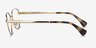 Ralph RA6057 Light Gold MetalEyeglass Frames from EyeBuyDirect, Side View