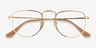 Ray-Ban RB3958V Elon Gold MetalEyeglass Frames from EyeBuyDirect, Closed View