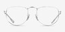 Ray-Ban RB3958V Elon Shiny Silver MetalEyeglass Frames from EyeBuyDirect, Front View