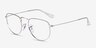 Ray-Ban RB3958V Elon Shiny Silver MetalEyeglass Frames from EyeBuyDirect, Angle View