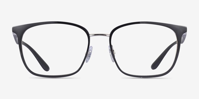 Ray-Ban RB6486 Liteforce Black MetalEyeglass Frames from EyeBuyDirect, Front View