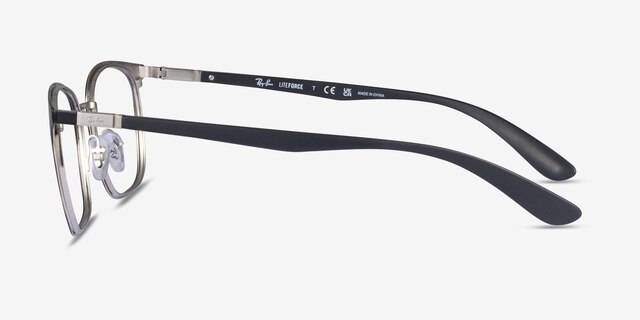 Ray-Ban RB6486 Liteforce Black MetalEyeglass Frames from EyeBuyDirect, Side View
