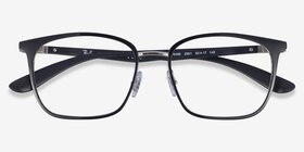 Ray-Ban RB6486 Liteforce Noir Métal Montures de lunettes de vue d'EyeBuyDirect, Vue Rapprochée