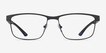 Armani Exchange AX1070 Matte Black MetalEyeglass Frames from EyeBuyDirect, Front View