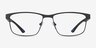 Armani Exchange AX1070 Black MetalEyeglass Frames from EyeBuyDirect, Front View
