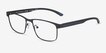 Armani Exchange AX1070 Matte Black MetalEyeglass Frames from EyeBuyDirect, Angle View