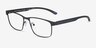 Armani Exchange AX1070 Black MetalEyeglass Frames from EyeBuyDirect, Angle View