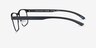 Armani Exchange AX1070 Black MetalEyeglass Frames from EyeBuyDirect, Side View