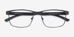 Armani Exchange AX1070 Matte Black MetalEyeglass Frames from EyeBuyDirect, Closed View