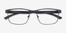 Armani Exchange AX1070 Black MetalEyeglass Frames from EyeBuyDirect, Closed View