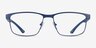 Armani Exchange AX1070 Bleu MétalMontures de lunettes de vue d'EyeBuyDirect, Vue de Face
