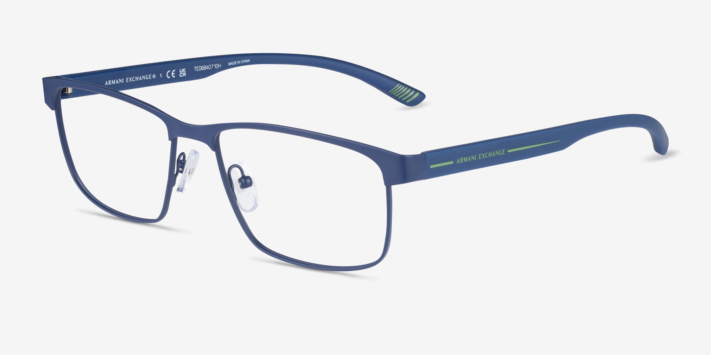Armani Exchange AX1070 - Rectangle Blue Frame Glasses For Men