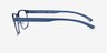 Armani Exchange AX1070 Bleu MétalMontures de lunettes de vue d'EyeBuyDirect, Vue de Côté