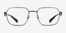 Coach HC5186 Satin Black MetalEyeglass Frames from EyeBuyDirect, Front View