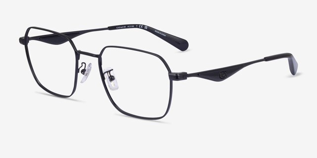 Coach HC5186 Satin Black MetalEyeglass Frames from EyeBuyDirect, Angle View
