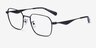 Coach HC5186 Satin Black MetalEyeglass Frames from EyeBuyDirect, Angle View