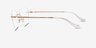 Coach HC5185 Shiny Rose Gold MetalEyeglass Frames from EyeBuyDirect, Side View
