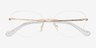 Coach HC5185 Shiny Rose Gold MetalEyeglass Frames from EyeBuyDirect, Closed View