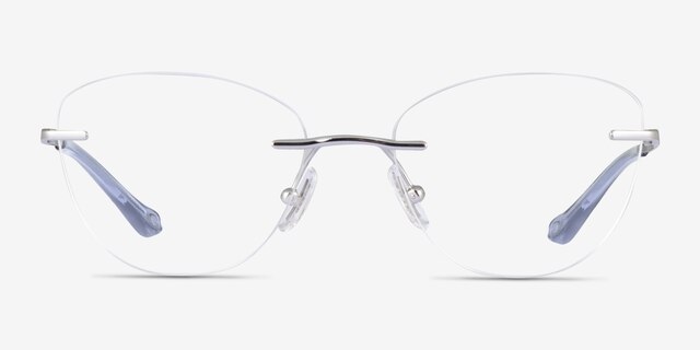 Coach HC5185 Shiny Silver MetalEyeglass Frames from EyeBuyDirect, Front View