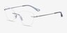 Coach HC5185 Shiny Silver MetalEyeglass Frames from EyeBuyDirect, Angle View