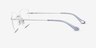 Coach HC5185 Shiny Silver MetalEyeglass Frames from EyeBuyDirect, Side View