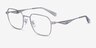 Coach HC5186 Satin Silver MetalEyeglass Frames from EyeBuyDirect, Angle View