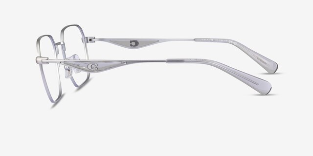 Coach HC5186 Satin Silver MetalEyeglass Frames from EyeBuyDirect, Side View