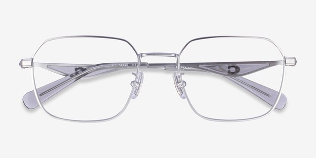 Coach HC5186 Satin Silver MetalEyeglass Frames from EyeBuyDirect, Closed View